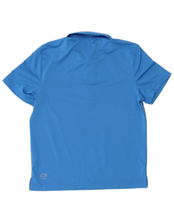 PUMA drenge poloskjorte 7-8 år blå geometrisk polyester