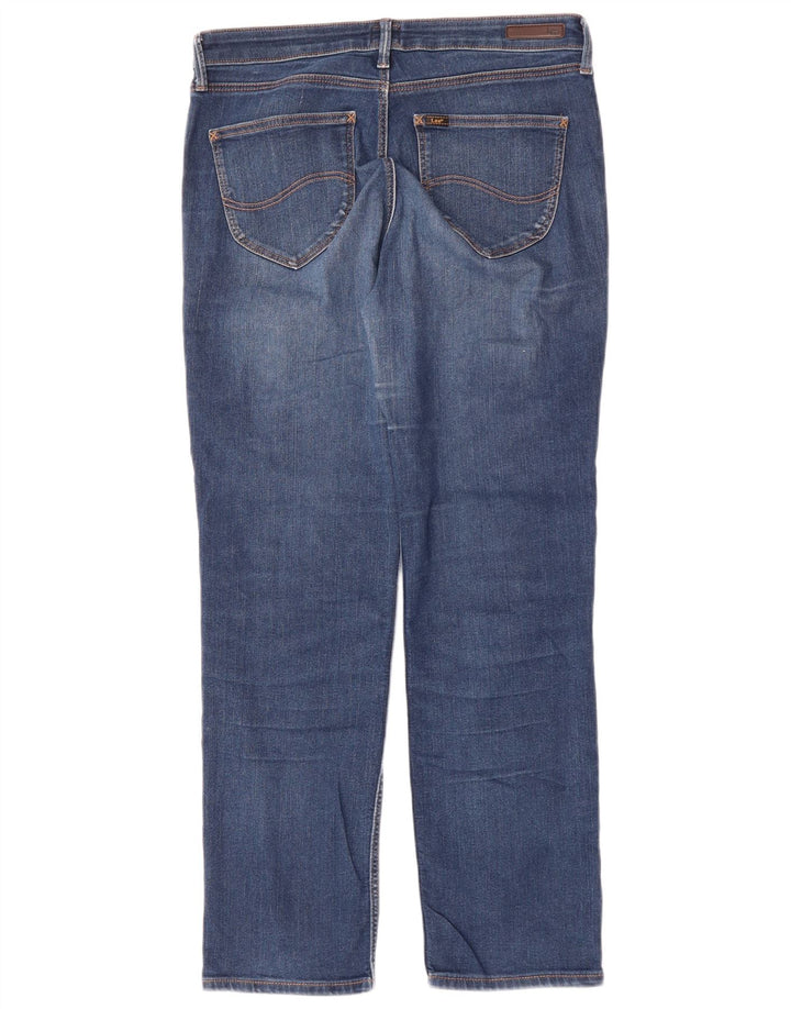 Lee Dame Marion Straight Jeans W31 L28 Blå Bomuld