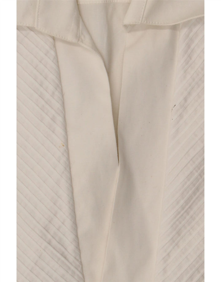 Vintage dameskjorte UK 14 Medium hvid bomuld