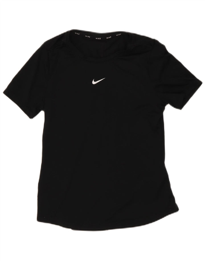 Nike Girls Dri Fit T-Shirt Top 10-11 år Medium Sort Polyester