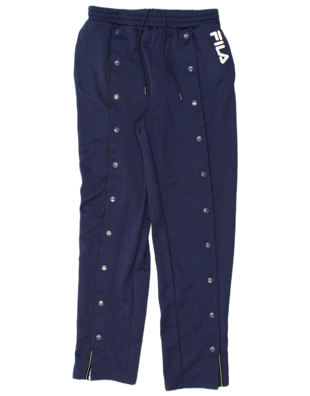 FILA Mens Graphic Tracksuit Trousers Medium Navy Blue Polyester