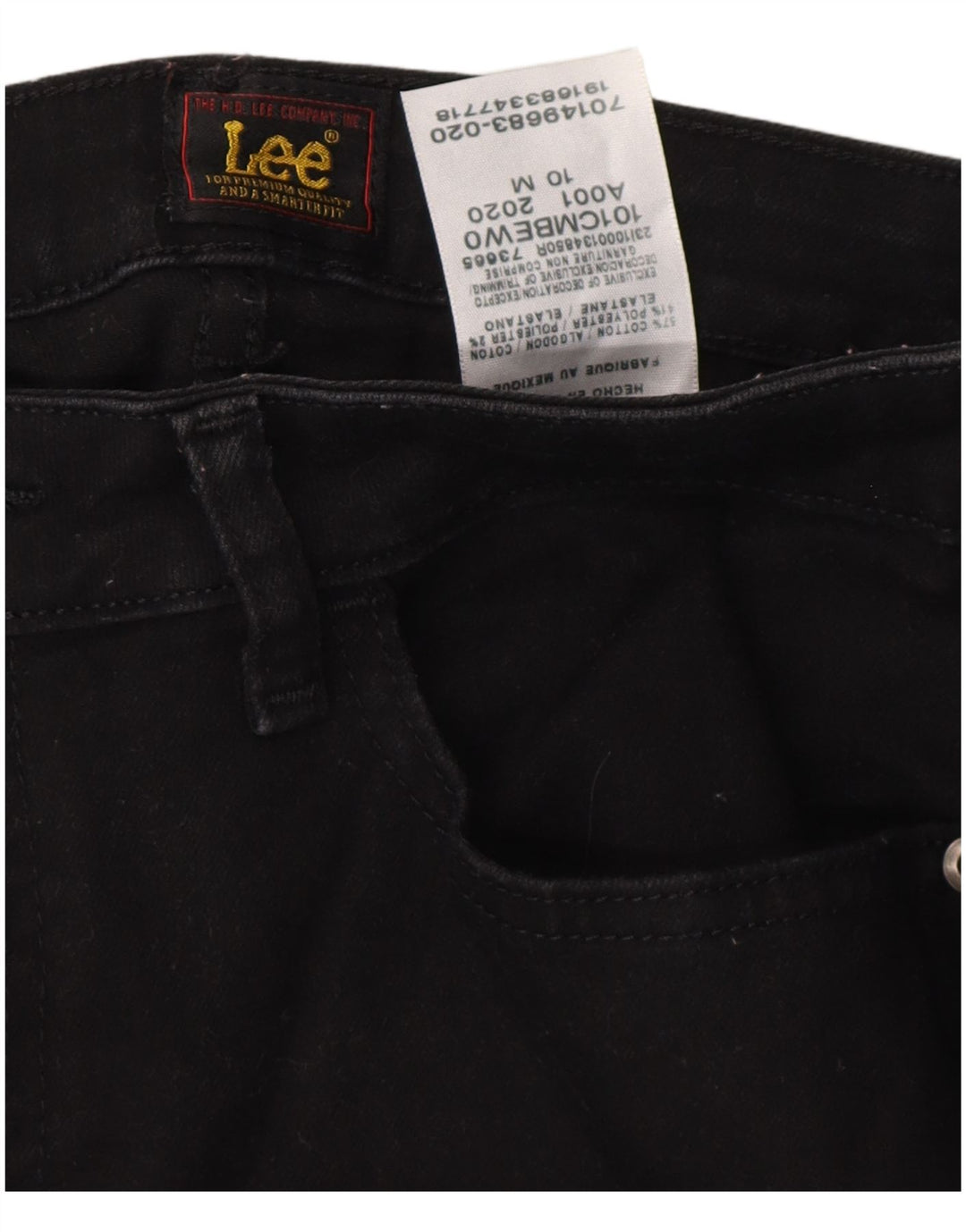 LEE Dame Bootcut Jeans US 10 Large W32 L32 Sort Bomuld