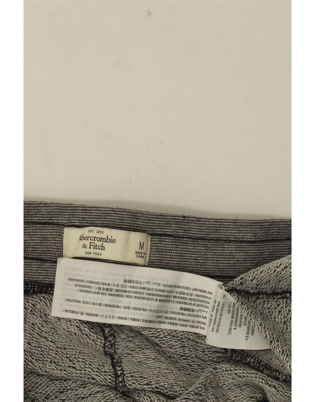 Abercrombie & Fitch Træningsdragt til mænd Joggers Medium Grå Flecked