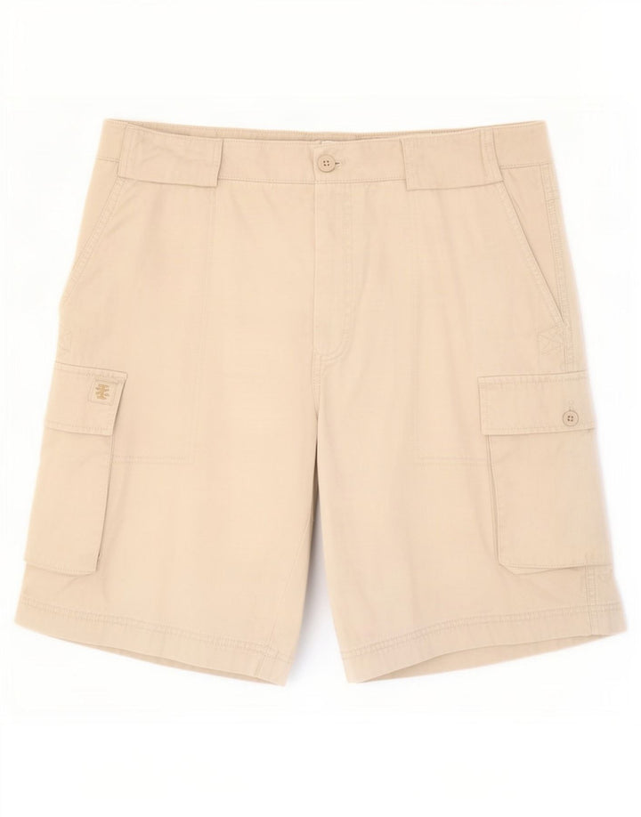 Izod Herre Cargo Shorts Large W36 Beige Bomuld
