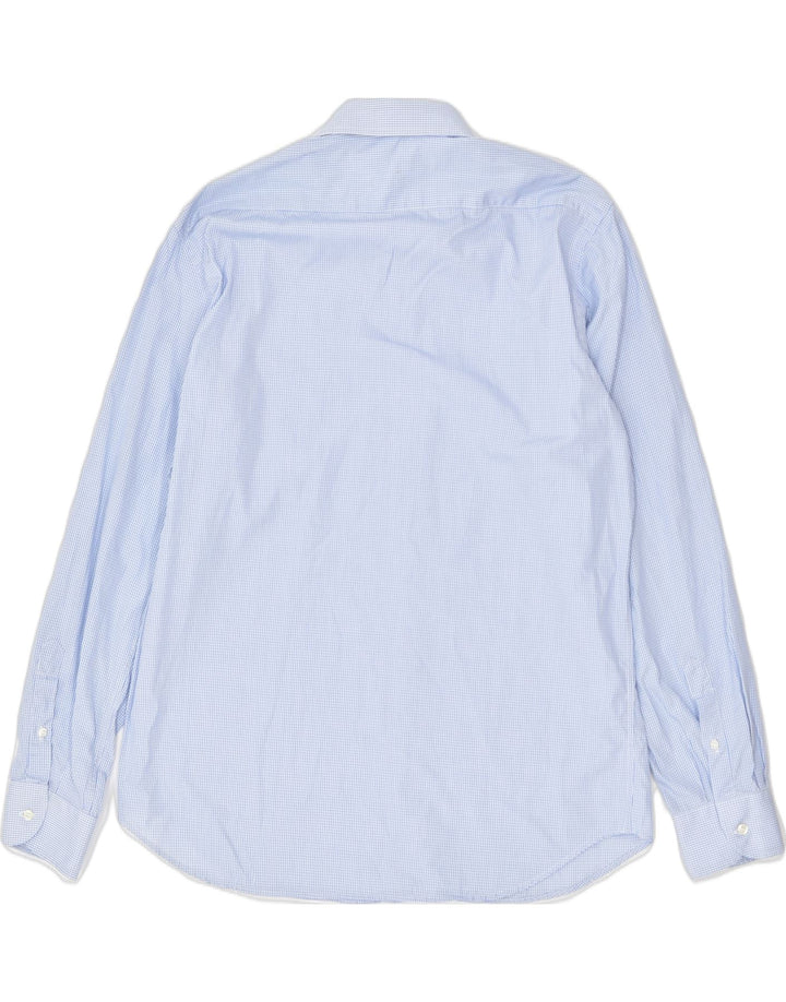 ROCCOBAROCCO Mens Shirt Large Blue Check Cotton | Vintage | Thrift | Second-Hand | Used Clothing | Messina Hembry 