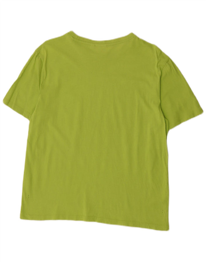 Ellesse Herre T-Shirt Top Lille Grøn Bomuld