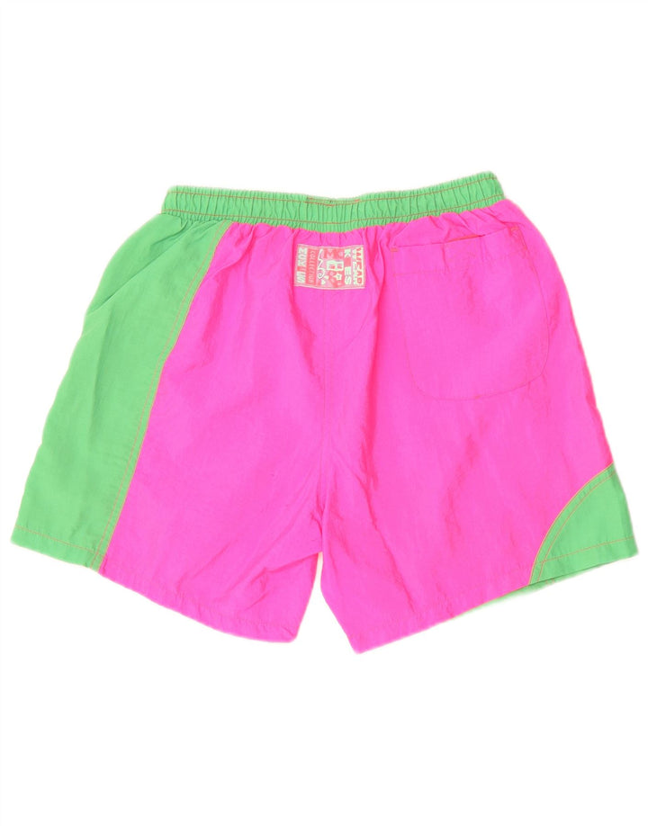 MC Kee's Grafiske svømmeshorts til mænd IT 48 Medium Pink Colourblock