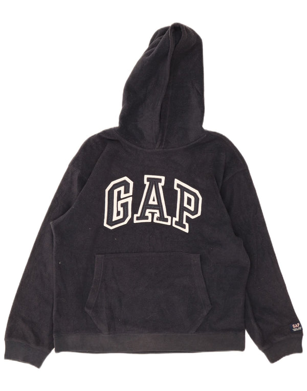 Gap Boys grafisk fleecetrøje med hætte 13-14 år 2XL marineblå
