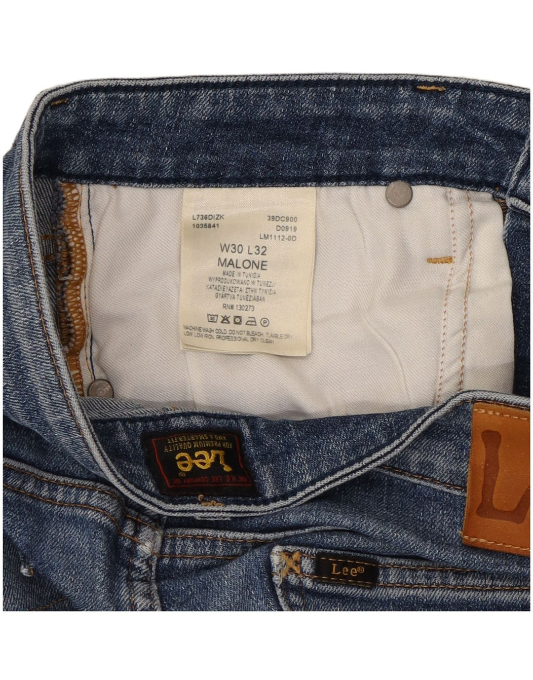 Lee Dame Malone Skinny Jeans W30 L32 Blå Bomuld