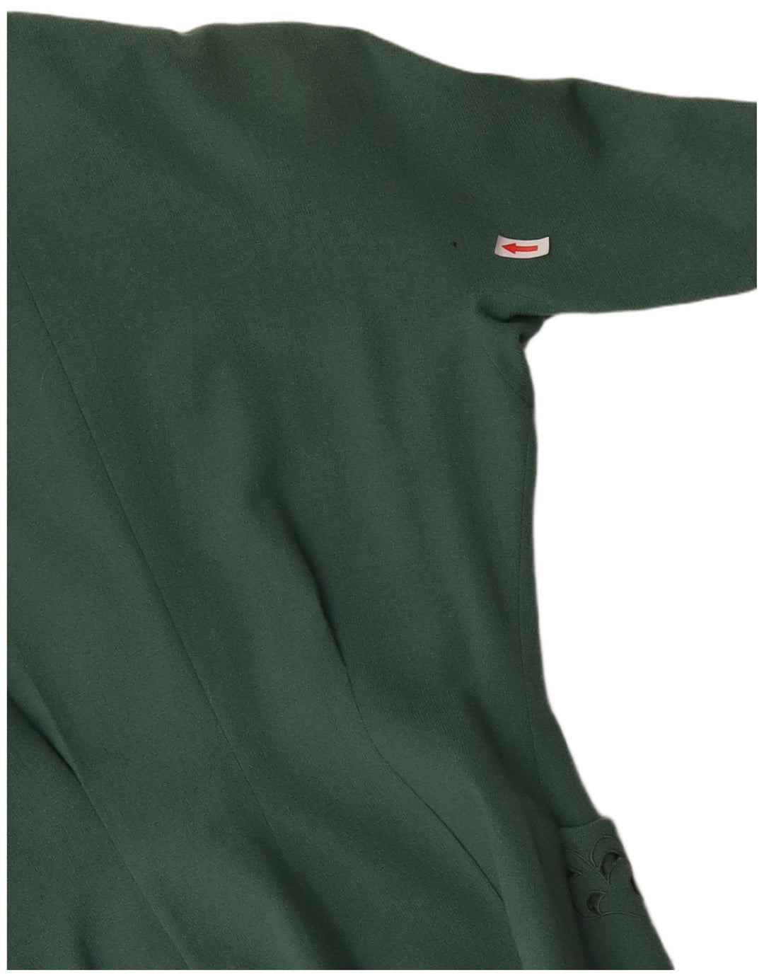 Vintage dame 3-knaps blazerjakke UK 12 Medium Green Paisley