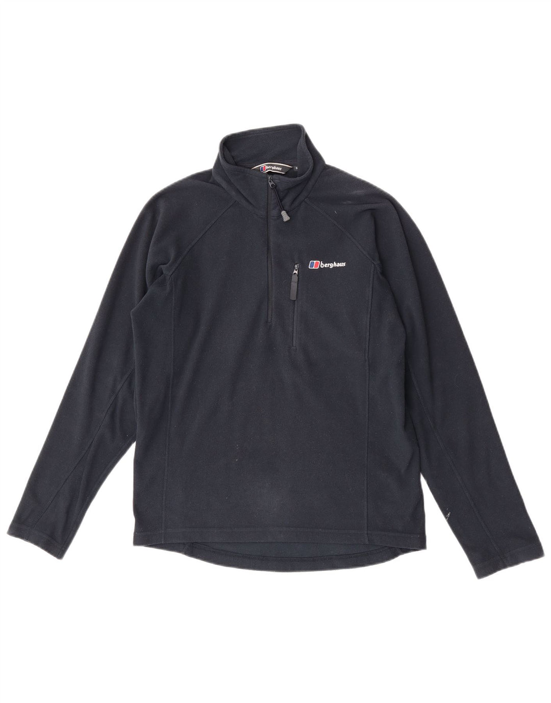 Berghaus Fleece Jumper med lynlås til mænd, lille marineblå polyester
