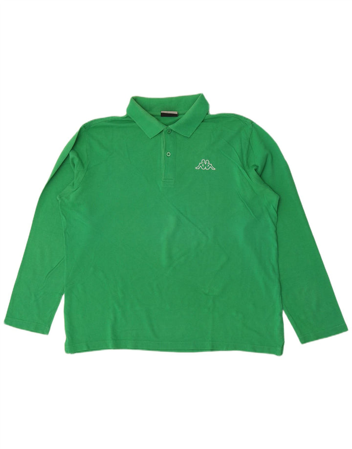 Kappa Langærmet Polo Shirt til mænd Large Green