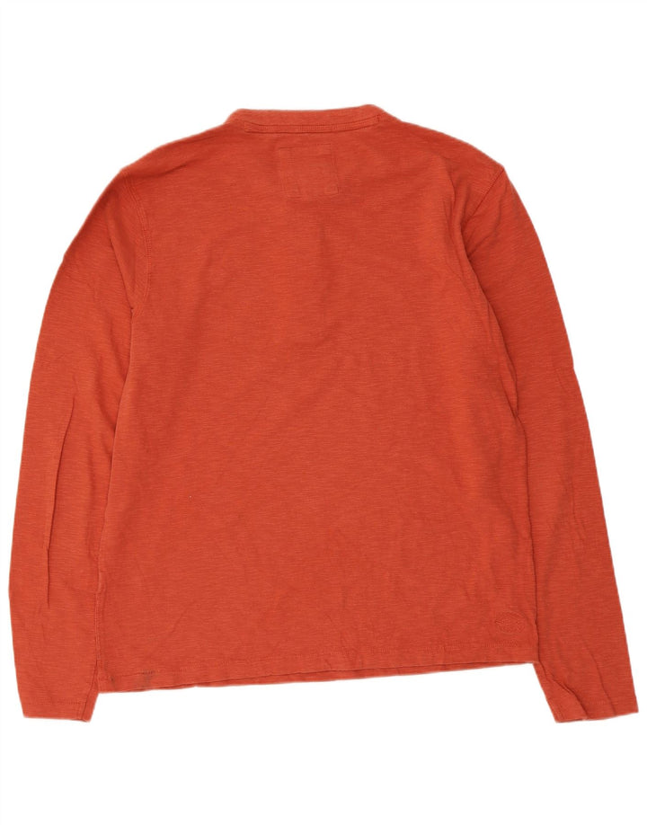 Fat Face Herre Top Langærmet Medium Orange Flecked