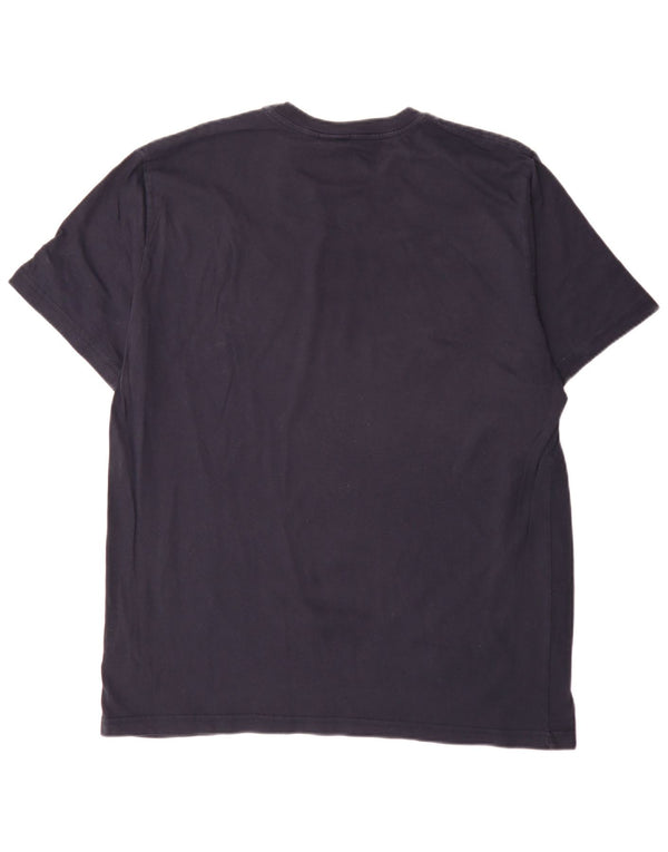 Nike grafisk T-shirt top til mænd UK 50/52 2XL marineblå bomuld
