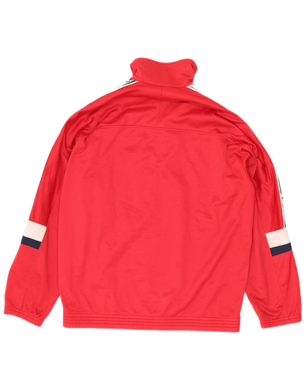 Asics Boys Grafisk træningsdragt topjakke 13-14 år Rød Colourblock Sports