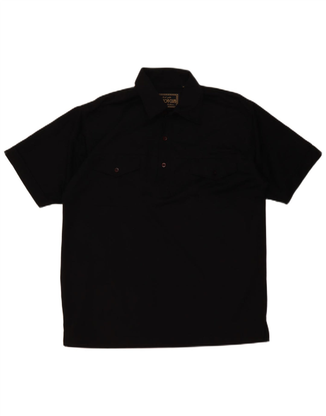 Cotton Club Herre poloshirt Medium Sort Polyester