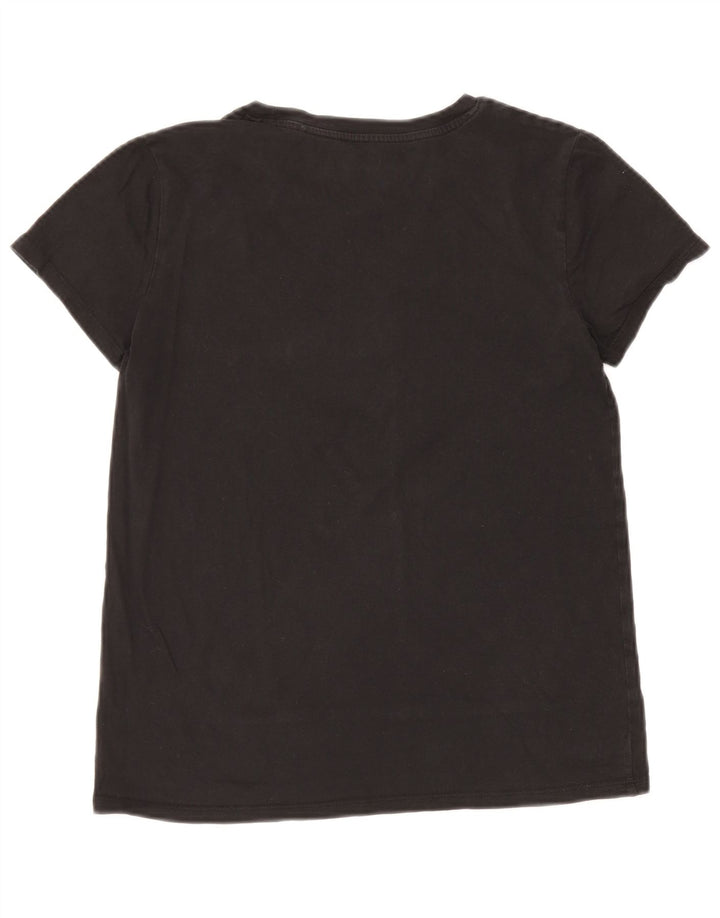 Levi's Dame Grafisk T-Shirt Top UK 10 Lille Sort