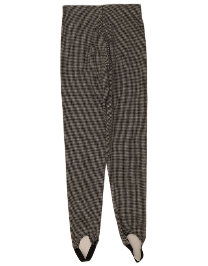 Zara Dame Stigbøjle Casual Bukser Small W26 L26 Grå Houndstooth