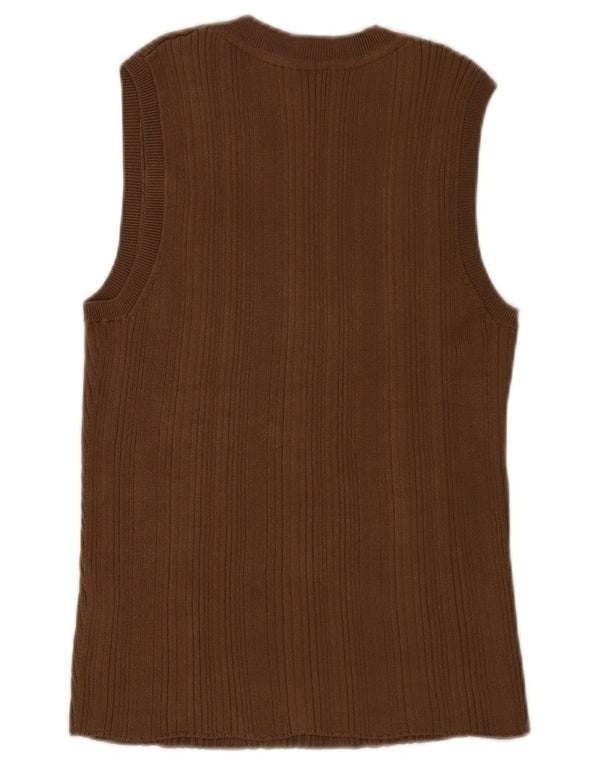 Hugo Boss Damevest Top UK 18 XL Brun Viscose