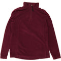 TOG 24 Womens Zip Neck Fleece Jumper UK 12 Medium Burgundy Polyester Vintage Tog 24 and Second-Hand Tog 24 from Messina Hembry 