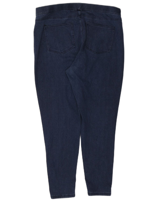 Marks & Spencer Womens Cosy Jegging Jeans UK 20 2XL W40 L28 Blue Cotton