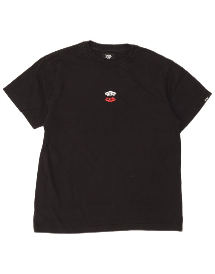 Vans Herre T-Shirt Top Medium Sort Bomuld