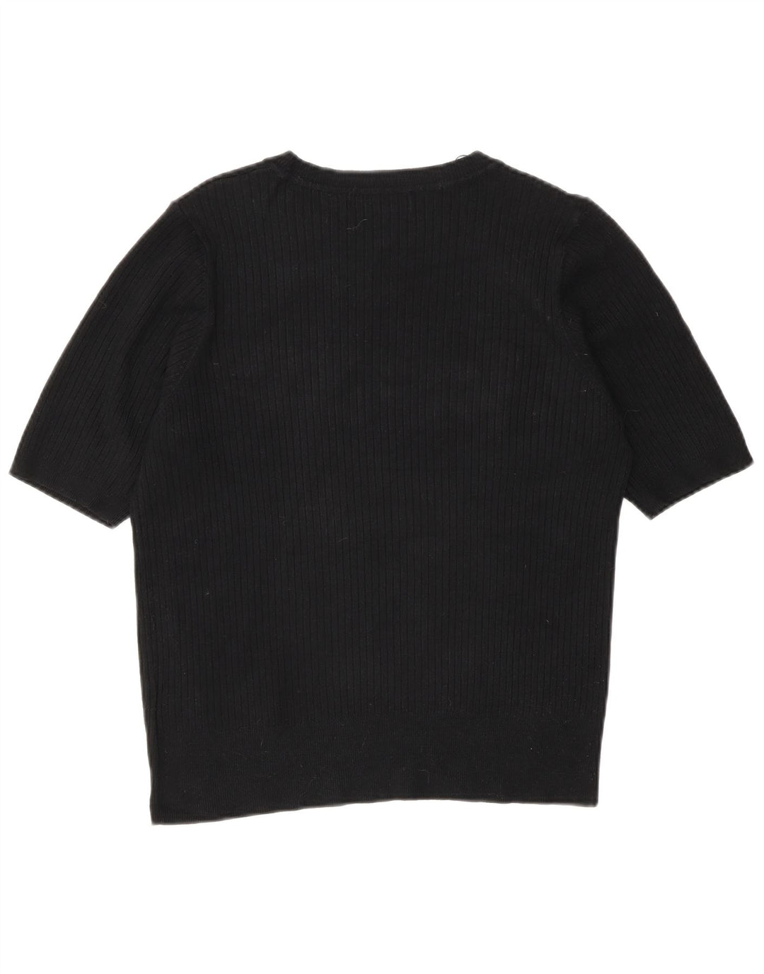 Marks & Spencer T-shirt top til kvinder UK 12 Medium Sort viskose