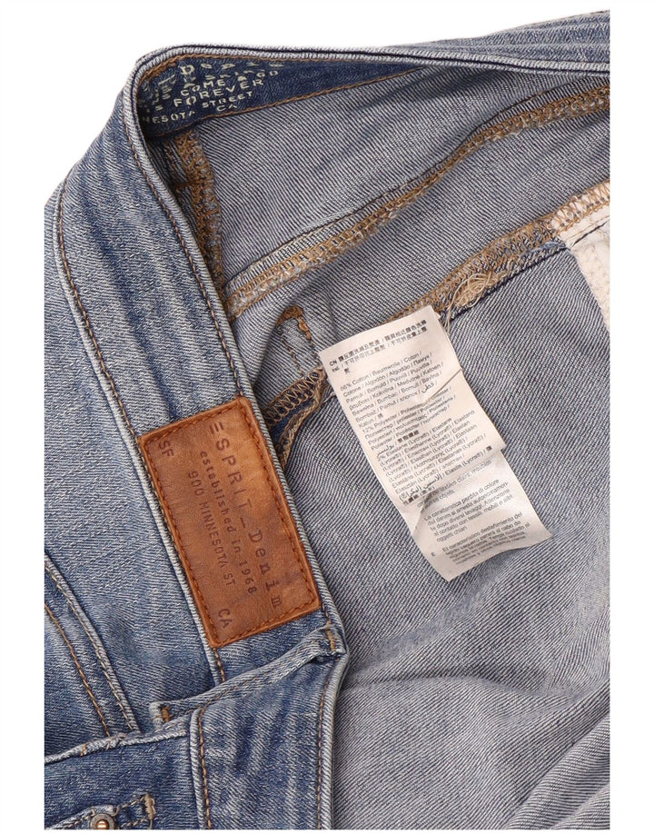 Esprit Dame Denim Nederdel W34 Stor Blå Bomuld