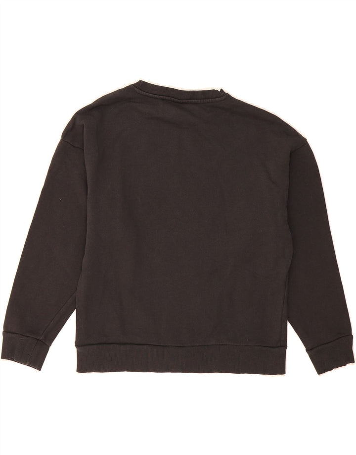 PUMA Womens Graphic Sweatshirt Jumper UK 10 Small Black Cotton Vintage Puma and Second-Hand Puma from Messina Hembry 