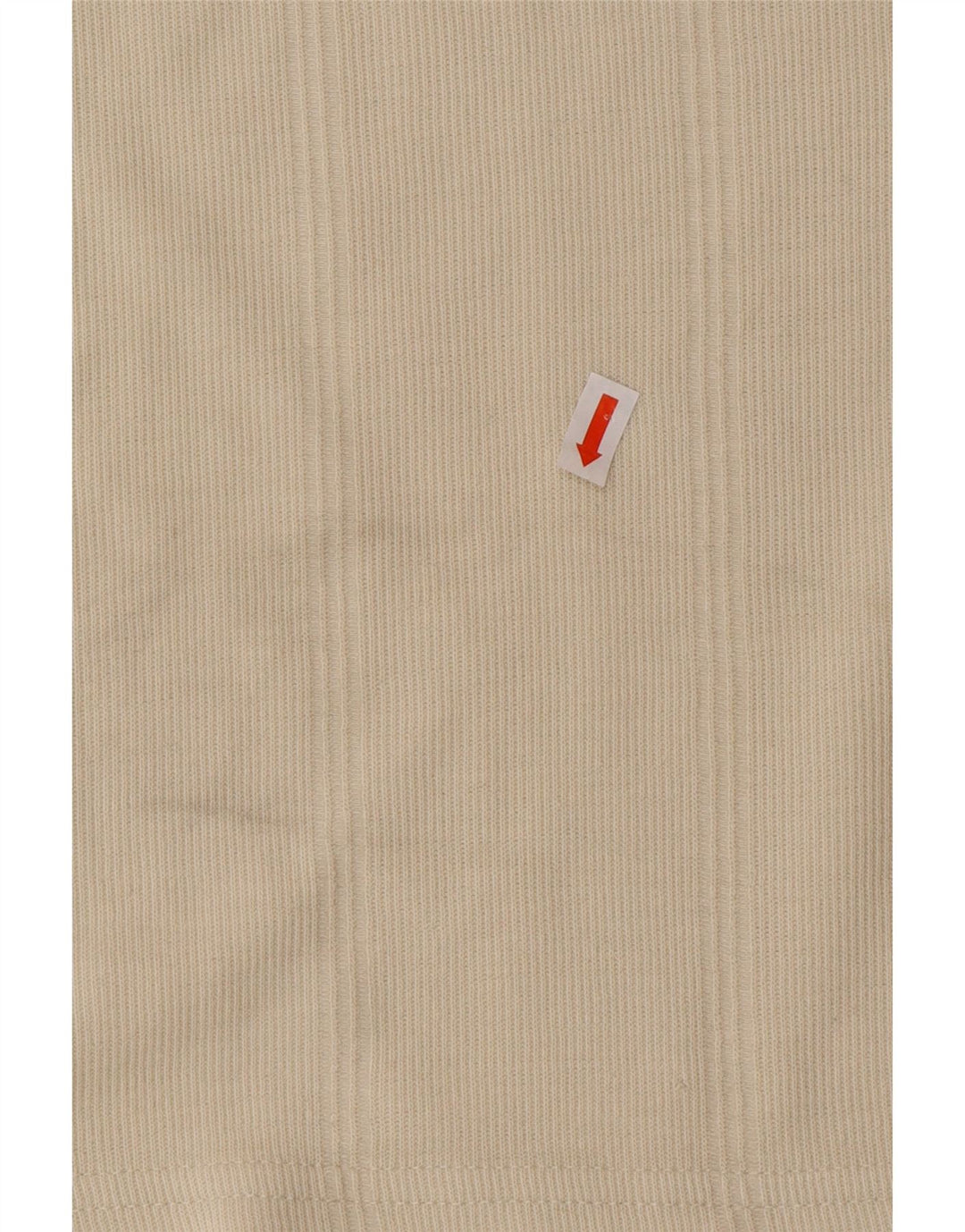 ADIDAS Herre T-Shirt Top UK 40/42 Medium Beige Bomuld