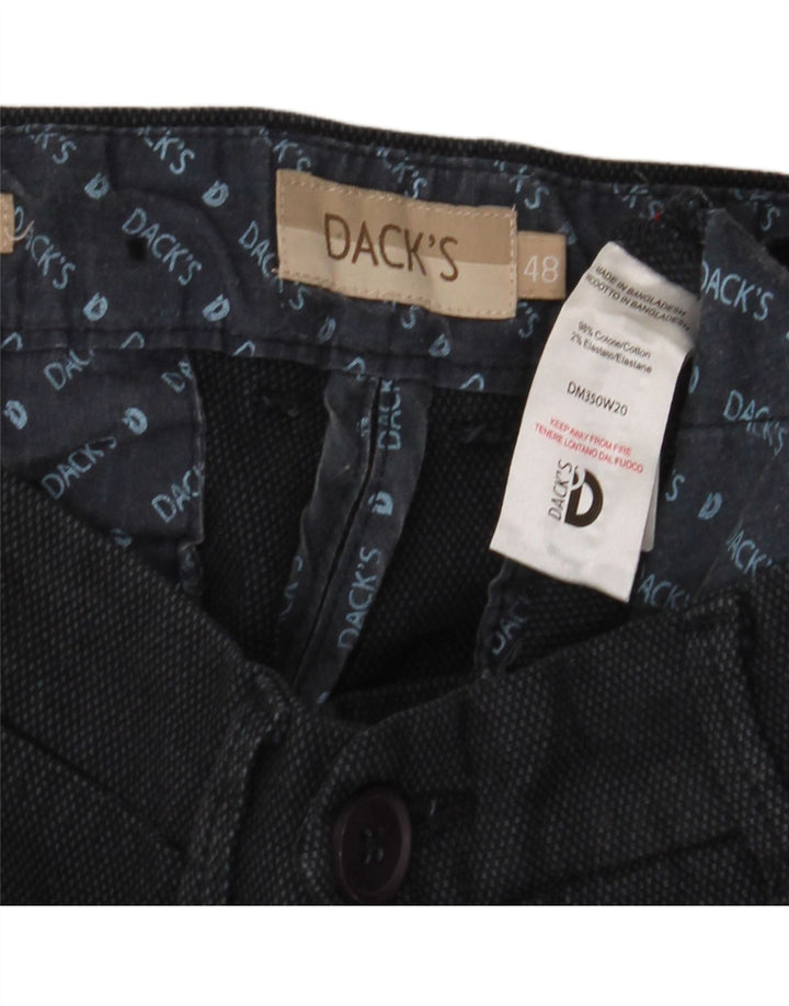 Dacks Slim Chino-bukser til mænd IT 48 Medium W32 L32 Sort bomuld