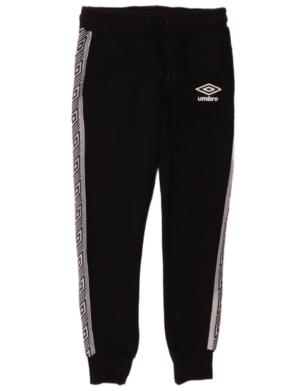 Umbro Womens træningsdragt Bukser Joggers UK 10 Small Black Colourblock