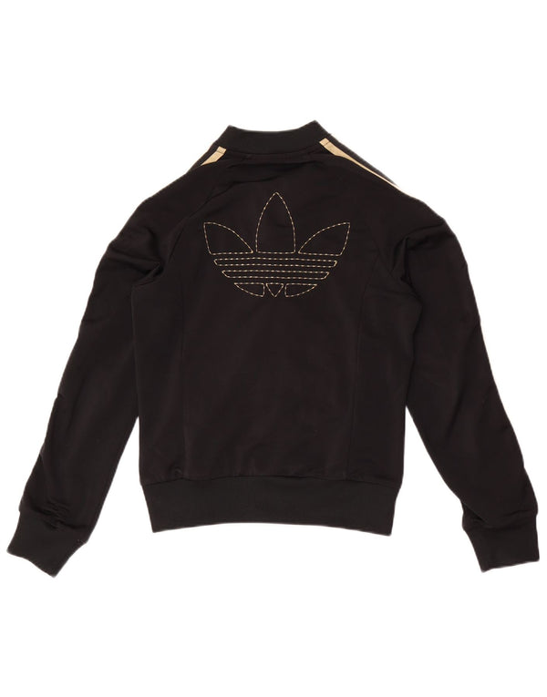 Adidas Grafisk træningsdragt topjakke til kvinder EU 34 XS sort polyester