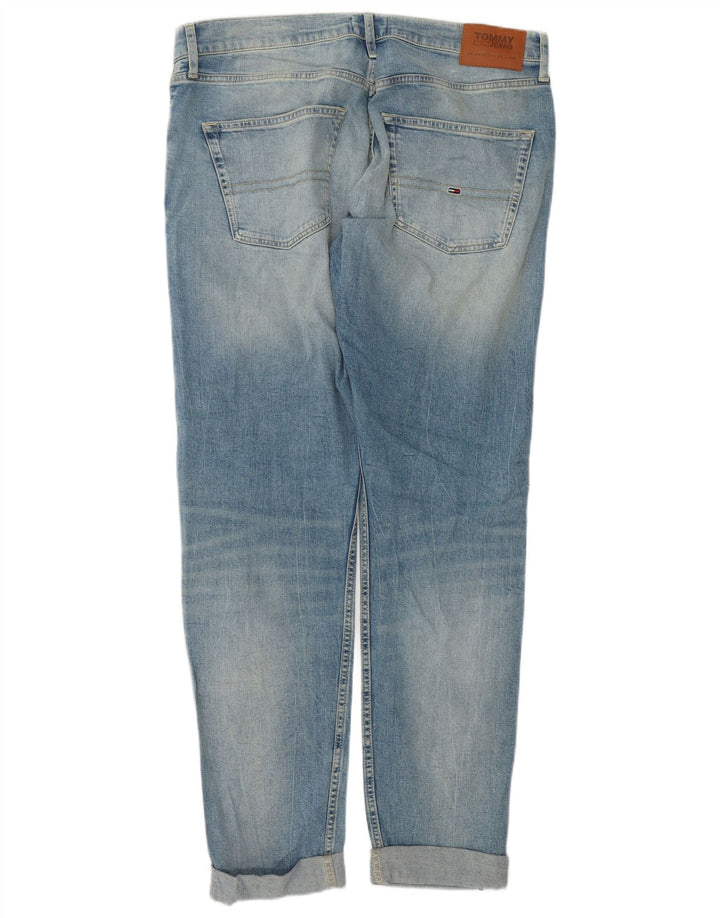 TOMMY HILFIGER Straight jeans til mænd W34 L36 blå bomuld