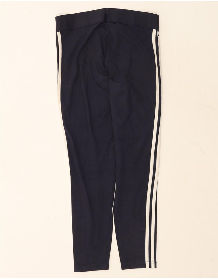 Adidas Dame Leggings UK 12/14 Medium Navy Blue