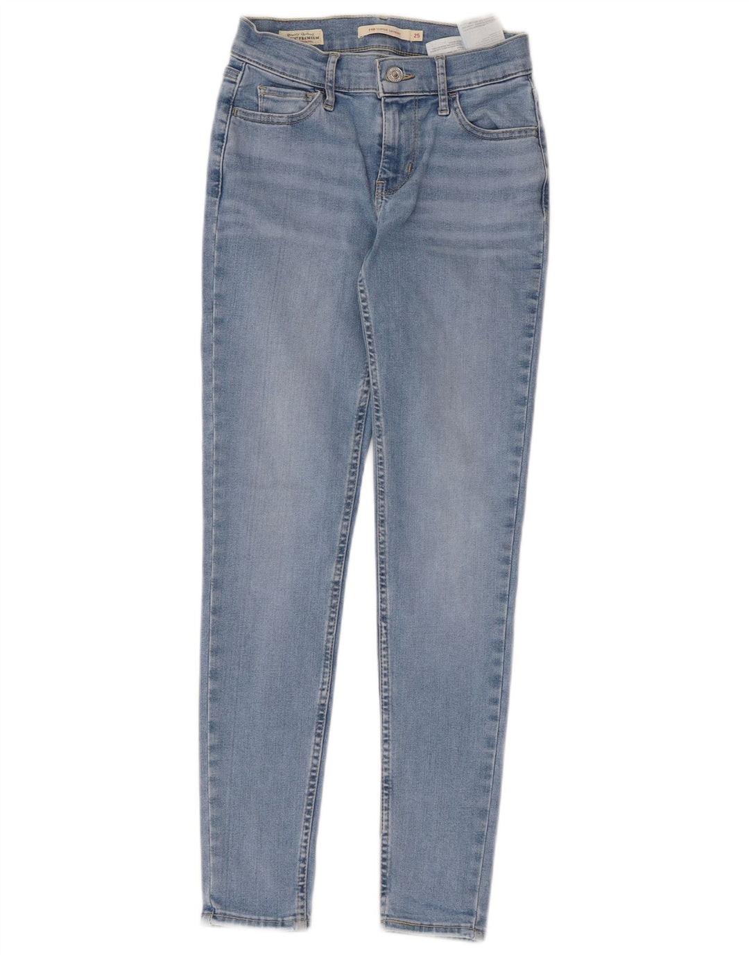 Levi's Dame 710 Super Skinny Jeans W25 L28 Blå Bomuld
