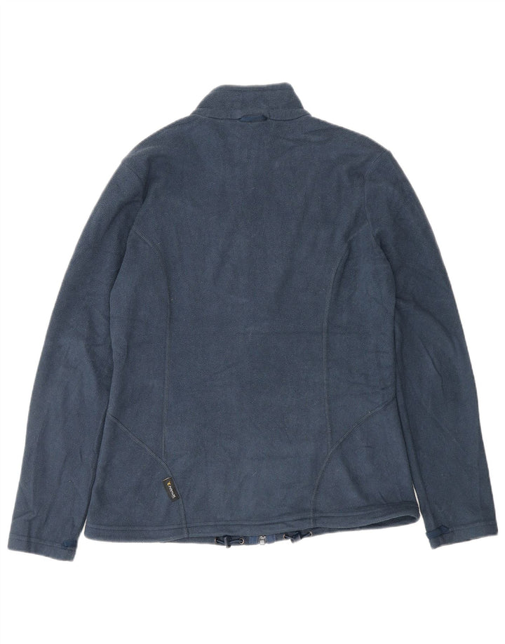 Jack Wolfskin Dame Fleecejakke UK 12 Medium Navy Blue Polyester