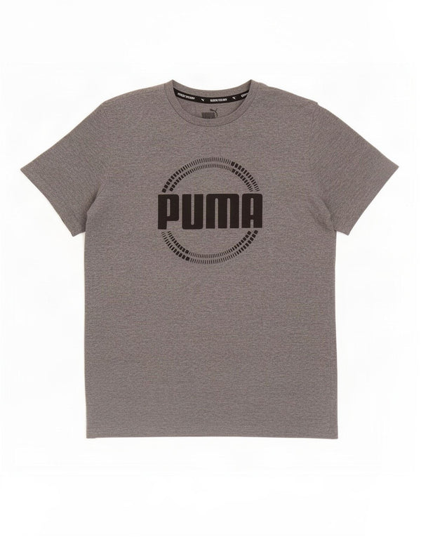 Puma Boys Grafisk T-Shirt Top 15-16 år Grå Flecked
