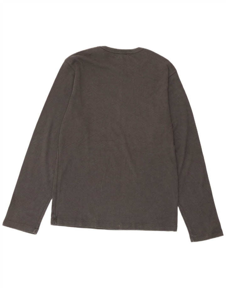 Gap Herre Fitted Top Langærmet Stor Grå Bomuld