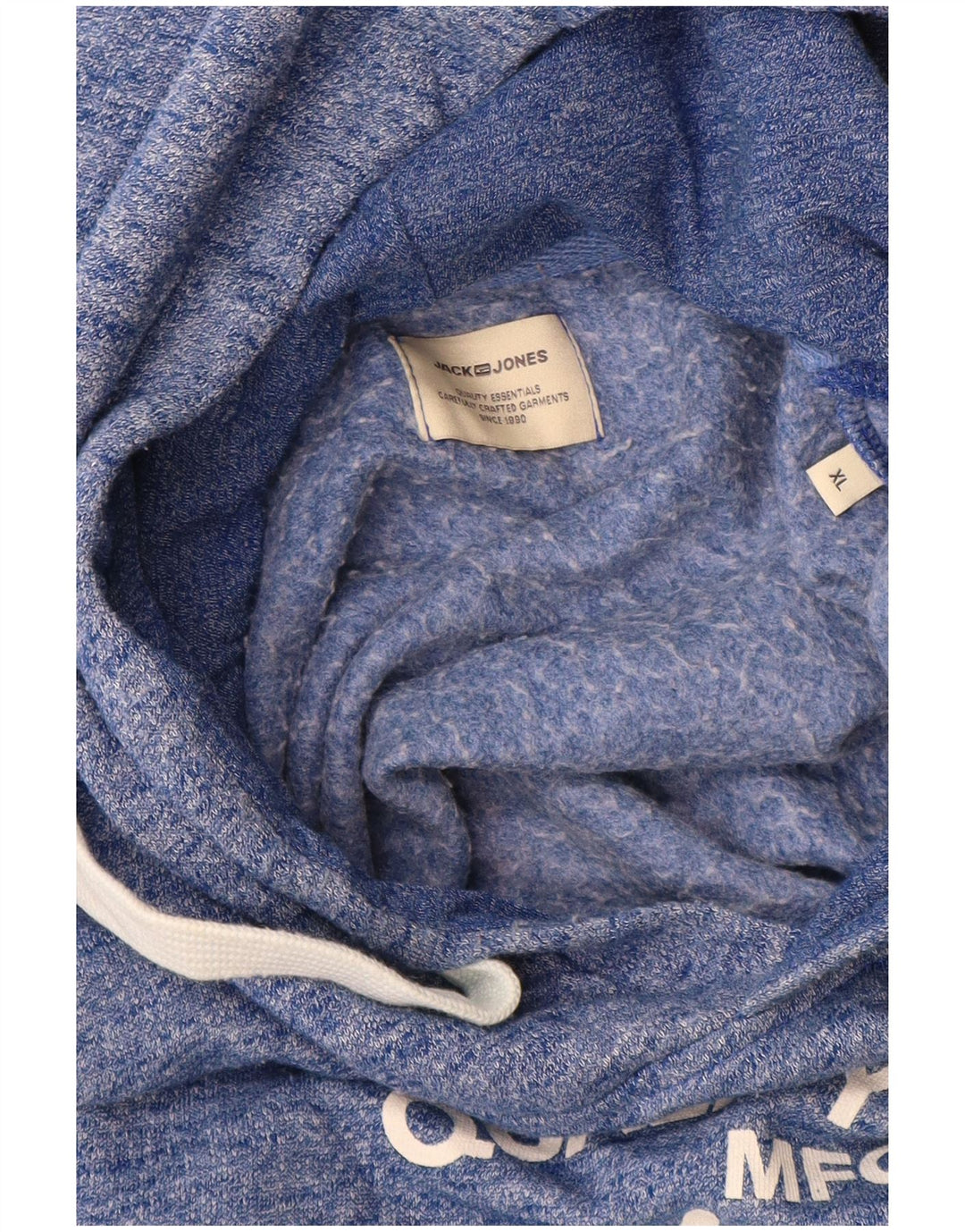 Jack & Jones Grafisk hættetrøje til mænd XL Blå Flecked Polyester
