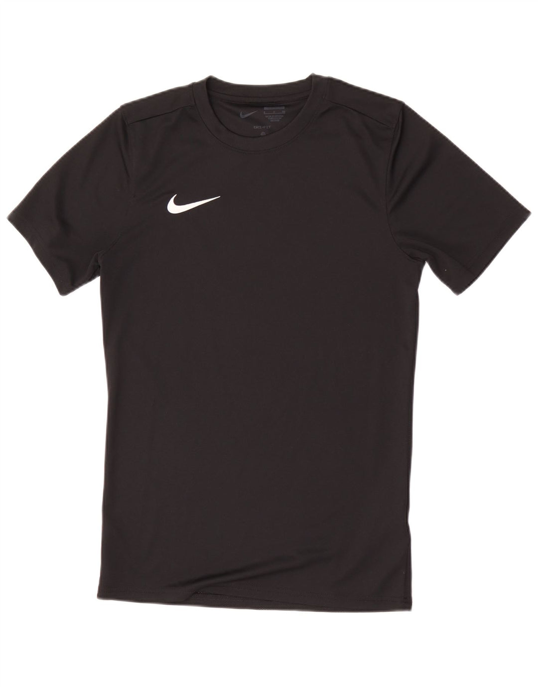 Nike Herre Dri Fit Slim T-Shirt Top Lille Sort Polyester