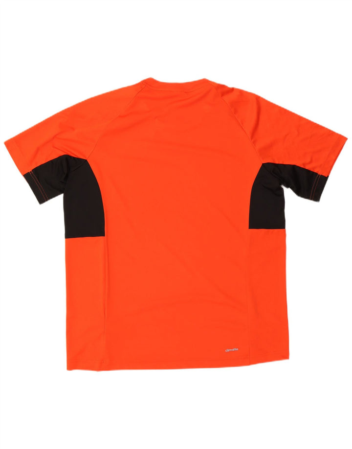 Adidas Herre Climalite træningsdragt Top XL Orange Colourblock Polyester