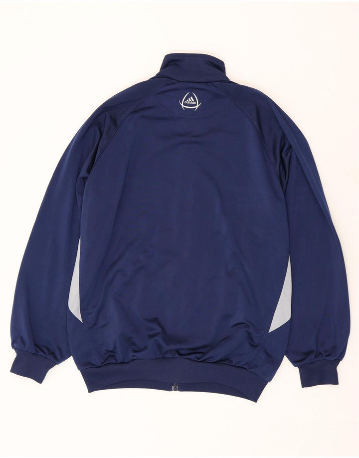 Adidas Træningsdragt til mænd Topjakke UK 38/40 Medium Navy Blue Colourblock