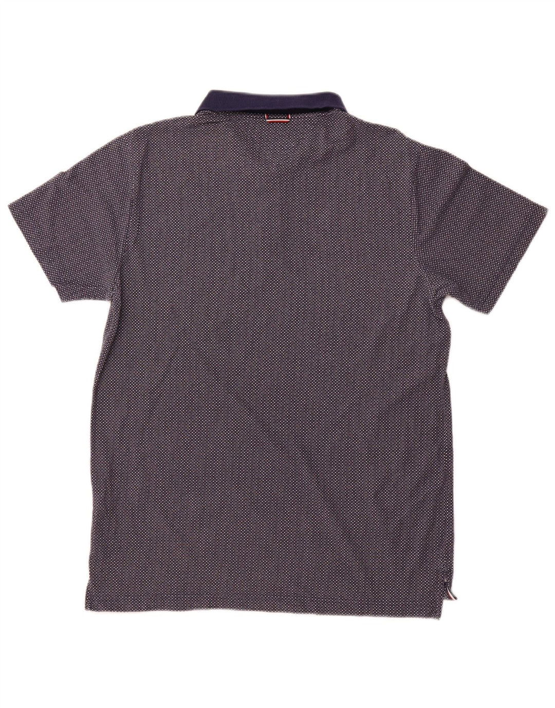 TOMMY HILFIGER Poloshirt til mænd XL Marineblå plettet bomuld