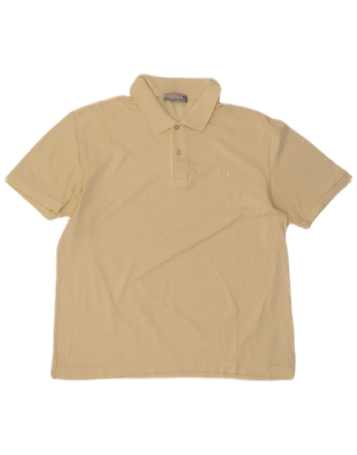 Sergio Tacchini Herre poloshirt IT 50 Medium Gul Bomuld