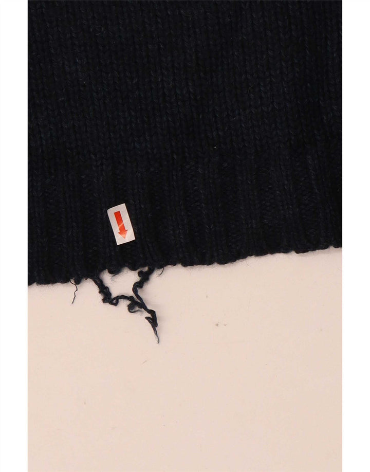 Marks & Spencer Herre Blue Harbor Turtle Neck Jumper Sweater Large Navy