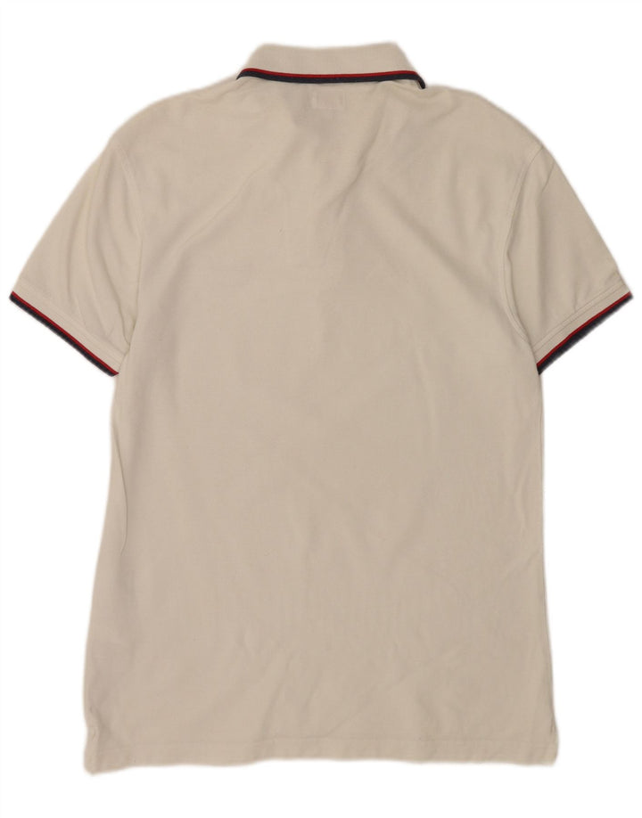 Levi's herre poloshirt Medium hvid stribet bomuld