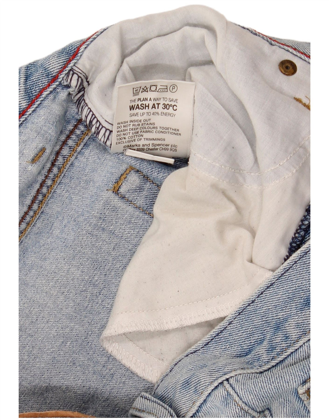 Marks & Spencer Herre løse jeans W32 L26 blå bomuld