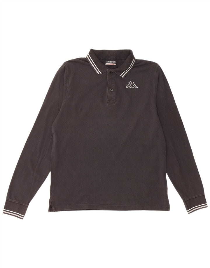 Kappa herre poloshirt stor sort bomuld