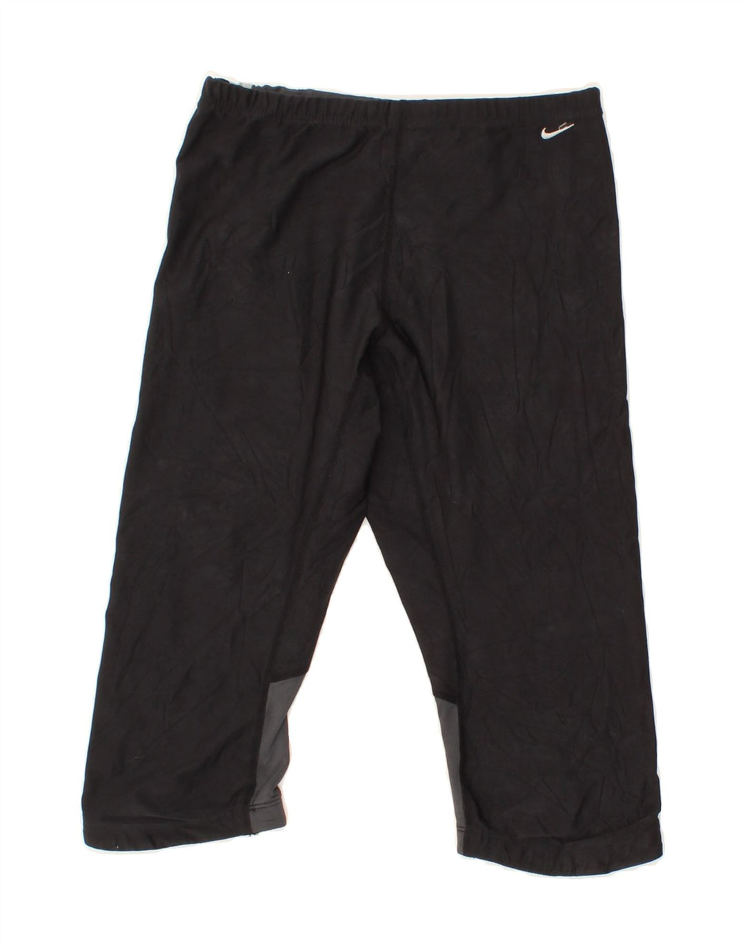 NIKE Womens Capri Tracksuit Trousers UK 10/12 Medium Black Colourblock Vintage Nike and Second-Hand Nike from Messina Hembry 